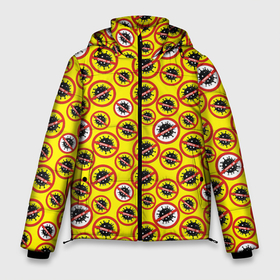 Мужская зимняя куртка 3D с принтом COVID-19 в Петрозаводске, верх — 100% полиэстер; подкладка — 100% полиэстер; утеплитель — 100% полиэстер | длина ниже бедра, свободный силуэт Оверсайз. Есть воротник-стойка, отстегивающийся капюшон и ветрозащитная планка. 

Боковые карманы с листочкой на кнопках и внутренний карман на молнии. | corona virus | coronavirus | covid 19 | infection | mask | pandem | virus | болезнь | больница | вирус | грипп | зараза | инфекция | карантин | ковид 19 | корона вирус | коронавирус | лихорадка | маска | медицинская маска | пандемия