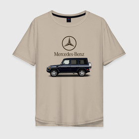 Мужская футболка хлопок Oversize с принтом G55 , 100% хлопок | свободный крой, круглый ворот, “спинка” длиннее передней части | avto | car | germany | v8 | машина | скорость