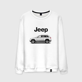 Мужской свитшот хлопок с принтом Jeep , 100% хлопок |  | america | avto | car | v8 | машина | скорость