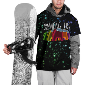 Накидка на куртку 3D с принтом AMONG US в Екатеринбурге, 100% полиэстер |  | among us | impostor | амонг ас | звезды | игра | космический | космический корабль | космонавт | космос | мем | небо | предатель | среди нас | экшен