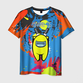 Мужская футболка 3D с принтом Among Us в Петрозаводске, 100% полиэфир | прямой крой, круглый вырез горловины, длина до линии бедер | among us | видеоигры | злобные пришельцы | космические пришельцы | космические человечки | эмонг ас