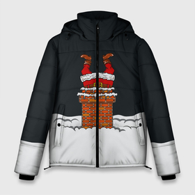 Мужская зимняя куртка 3D с принтом С Новым Годом! в Екатеринбурге, верх — 100% полиэстер; подкладка — 100% полиэстер; утеплитель — 100% полиэстер | длина ниже бедра, свободный силуэт Оверсайз. Есть воротник-стойка, отстегивающийся капюшон и ветрозащитная планка. 

Боковые карманы с листочкой на кнопках и внутренний карман на молнии. | christmas | merry christmas | дед мороз | ёлка | зима | мороз | новый год | подарок | праздник | рождество | с новым годом | санта клаус | снегурочка | снежинки