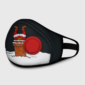 Маска из неопрена с принтом С Новым Годом! в городе Новоалтайск, неопрен 100% | Форма огибающая нос. Резинки для ушей с дополнительной резинкой на затылке. Клапан для выдоха для активного дыхания при занятиях спортом. Эластичный материал маски и окантовки для лучшего растяжения и прилегания маски.  | christmas | merry christmas | дед мороз | ёлка | зима | мороз | новый год | подарок | праздник | рождество | с новым годом | санта клаус | снегурочка | снежинки