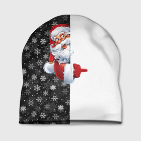 Шапка 3D с принтом Дедушка Мороз в Тюмени, 100% полиэстер | универсальный размер, печать по всей поверхности изделия | christmas | merry christmas | дед мороз | ёлка | зима | мороз | новый год | подарок | праздник | рождество | с новым годом | санта клаус | снегурочка | снежинки