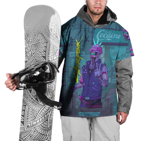 Накидка на куртку 3D с принтом Cyberpunk 2077 , 100% полиэстер |  | cd project red | cyberpunk 2077 | keanu reeves | samurai | игра | киану ривз | киберпанк 2077 | самураи