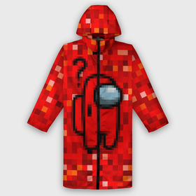 Дождевик унисекс 3D с принтом Pixel Among Us в городе Новоалтайск,  |  | among us | impostor | mem | pixel | red | амонг ас | вопрос | вопросительный знак | знак вопроса | импостер | импостор | космический | космонавт | мемы | персонажи игр | пиксельный | предатель | пришелец | самозванец