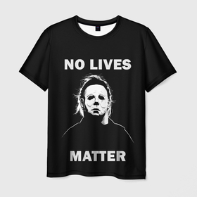 Мужская футболка 3D с принтом MICHAEL MYERS , 100% полиэфир | прямой крой, круглый вырез горловины, длина до линии бедер | 666 | bloody | creep | death | evil dead | film | halloween | lives | matter | michael myers | кровь | майкл майерс | ужас | хоррор | хэллоуин