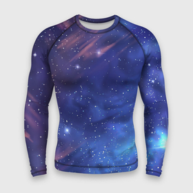 Мужской рашгард 3D с принтом Звёздное небо в Курске,  |  | арт | звезда | звёзды | космос | небо | ночное небо | ночь | облако | рисунок | сияние | туманность | яркие цвета