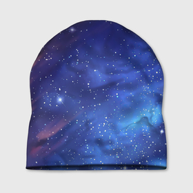 Шапка 3D с принтом Звёздное небо в Курске, 100% полиэстер | универсальный размер, печать по всей поверхности изделия | арт | звезда | звёзды | космос | небо | ночное небо | ночь | облако | рисунок | сияние | туманность | яркие цвета