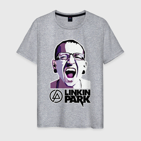Мужская футболка хлопок с принтом Linkin Park в Белгороде, 100% хлопок | прямой крой, круглый вырез горловины, длина до линии бедер, слегка спущенное плечо. | alternative | linkin park | альтернатива | брэд дэлсон | джо хан | дэвид фаррелл | линкин парк | майк шинода | роб бурдон | честер беннингтон