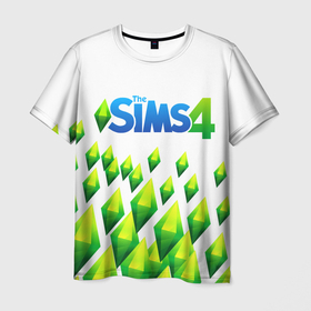 Мужская футболка 3D с принтом THE SIMS 4 в Кировске, 100% полиэфир | прямой крой, круглый вырез горловины, длина до линии бедер | Тематика изображения на принте: real life. | sims 4 | the sims | жизнь | семья | симс 2 | симс 3 | симс 4 | симс онлайн | симулятор