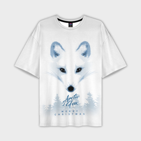 Мужская футболка OVERSIZE 3D с принтом Полярная Лиса в Белгороде,  |  | 2021 | 21 | 2k21 | 2к21 | chrystmas | fox | marry | new | santa | snow | xmas | year | год | годом | елки | клаус | лес | лис | лиса | лисица | мороз | настроение | новогоднее | новогоднему | новогодний | новый | новым | песец | по