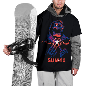 Накидка на куртку 3D с принтом Sum 41 , 100% полиэстер |  | Тематика изображения на принте: metall | music | punk | rock | sum 41 | альтернатива | метал | музло | музыка | панк | рок | сам 41