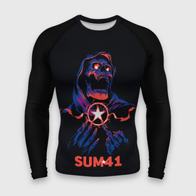 Мужской рашгард 3D с принтом Sum 41 в Санкт-Петербурге,  |  | metall | music | punk | rock | sum 41 | альтернатива | метал | музло | музыка | панк | рок | сам 41