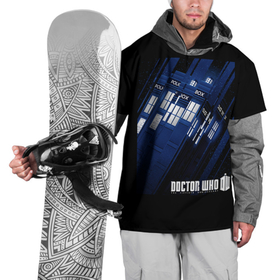 Накидка на куртку 3D с принтом Доктор Кто в Санкт-Петербурге, 100% полиэстер |  | doctor who | film | move | доктор кто | кино | путешествия | фантастика | фильм
