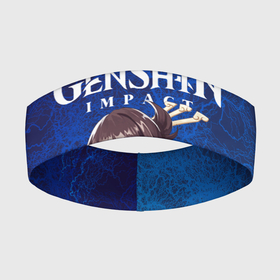 Повязка на голову 3D с принтом Genshin Impact в Екатеринбурге,  |  | action | game | genshin | genshin impact | impact | mihoyo limited | rpg | игра