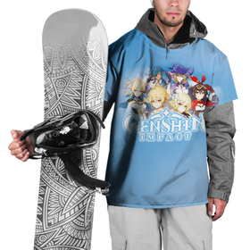 Накидка на куртку 3D с принтом Genshin Impact в Тюмени, 100% полиэстер |  | action | game | genshin | genshin impact | impact | mihoyo limited | rpg | игра