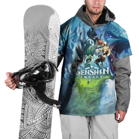 Накидка на куртку 3D с принтом Genshin Impact в Екатеринбурге, 100% полиэстер |  | action | game | genshin | genshin impact | impact | mihoyo limited | rpg | игра