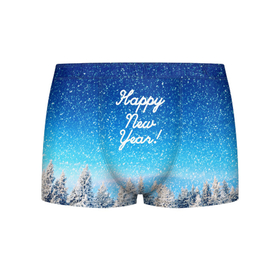 Мужские трусы 3D с принтом Happy New Year в Белгороде, 50% хлопок, 50% полиэстер | классическая посадка, на поясе мягкая тканевая резинка | 2020 | 2021 | happy | new year | быка | гирлянда | дед мороз | елка | зеленый | игрушка | клаус | конфеты | нг | новый год | носок | перчатка | подарок | полосы | рождество | с | санта | сладости | снег | снеговик
