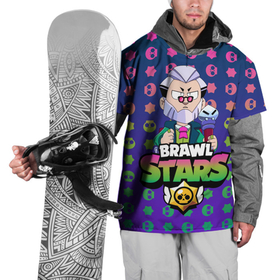 Накидка на куртку 3D с принтом Brawl Stars Byron в Новосибирске, 100% полиэстер |  | 2020 | 2021 | brawl | byron | edgar | leon | new | snow | stars | winter | year | байрон | бравл | браво | год | зима | леон | лион | новые | новый | персонаж | персонажи | снег | страс | эдгар