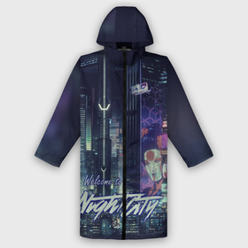 Дождевик унисекс 3D с принтом Welcome to Night City в городе Новоалтайск,  |  | ceberpunk | city | night | welcome | киберпанк