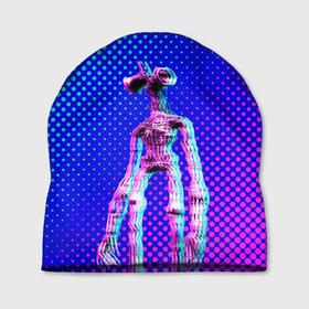 Шапка 3D с принтом Siren Head - Helloween в Санкт-Петербурге, 100% полиэстер | универсальный размер, печать по всей поверхности изделия | glitch | glitch siren head | rgb | siren head | sirena | глитч | глич | ретро | сирейноголовый | сирена | сиреноголовый