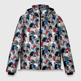 Мужская зимняя куртка 3D с принтом Коронавирус в Петрозаводске, верх — 100% полиэстер; подкладка — 100% полиэстер; утеплитель — 100% полиэстер | длина ниже бедра, свободный силуэт Оверсайз. Есть воротник-стойка, отстегивающийся капюшон и ветрозащитная планка. 

Боковые карманы с листочкой на кнопках и внутренний карман на молнии. | corona virus | coronavirus | covid 19 | mask | virus | болезнь | больница | вирус | грипп | зараза | инфекция | карантин | ковид 19 | корона вирус | коронавирус | лихорадка | маска | масочный режим | медицинская маска