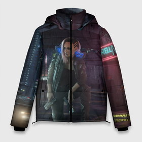 Мужская зимняя куртка 3D с принтом Cyberpunk 2077 в городе Новоалтайск, верх — 100% полиэстер; подкладка — 100% полиэстер; утеплитель — 100% полиэстер | длина ниже бедра, свободный силуэт Оверсайз. Есть воротник-стойка, отстегивающийся капюшон и ветрозащитная планка. 

Боковые карманы с листочкой на кнопках и внутренний карман на молнии. | Тематика изображения на принте: 2077 | action | cyberpunk | cyberpunk 2077 | rpg | игра | киберпанк | найт сити | рпг