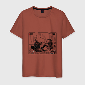 Мужская футболка хлопок с принтом Киви и сапоги в Белгороде, 100% хлопок | прямой крой, круглый вырез горловины, длина до линии бедер, слегка спущенное плечо. | ботинки | валенки | животные | киви | птица | сапоги