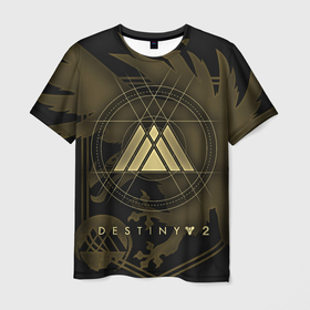 Мужская футболка 3D с принтом DESTINY, WARLOCK в Тюмени, 100% полиэфир | прямой крой, круглый вырез горловины, длина до линии бедер | beyond light | destiny | destiny 2 | warlock | дестини | игры | колдун