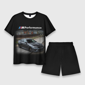 Мужской костюм с шортами 3D с принтом BMW | БМВ (Z) ,  |  | auto | bmw | bmw performance | m | motorsport | performance | автомобиль | ам | бмв | бэха | машина | моторспорт