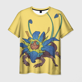 Мужская футболка 3D с принтом Хищное насекомое в Курске, 100% полиэфир | прямой крой, круглый вырез горловины, длина до линии бедер | животные | жук | лето | насекомое | паук