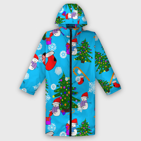 Дождевик унисекс 3D с принтом Новый год в городе Новоалтайск,  |  | happy new year | new ear | pattern | snow | winter | year | год | новогодний паттерн. паттерн | новый | новый год