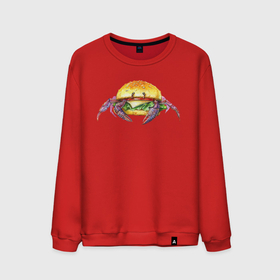 Мужской свитшот хлопок с принтом краб бургер , 100% хлопок |  | булочка | бургер | бутерброд | веган | вегетарианец | еда | зоозащита | краб | обжора | приколы | рак | рак отшельник | съедобный | чизбургер