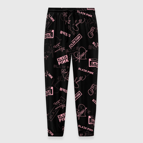 Мужские брюки 3D с принтом BLACKPINK в Санкт-Петербурге, 100% полиэстер | манжеты по низу, эластичный пояс регулируется шнурком, по бокам два кармана без застежек, внутренняя часть кармана из мелкой сетки | Тематика изображения на принте: black pink | blackpink | k pop | блэкпинк | дженни | джису | к поп | лиса | розэ
