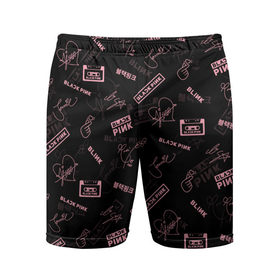Мужские шорты спортивные с принтом BLACKPINK в Курске,  |  | black pink | blackpink | k pop | блэкпинк | дженни | джису | к поп | лиса | розэ
