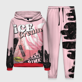 Мужской костюм 3D (с толстовкой) с принтом BLACKPINK ICE CREAM в Екатеринбурге,  |  | Тематика изображения на принте: black pink | blackpink | ice cream | k pop | блэкпинк | дженни | джису | к поп | лиса | розэ