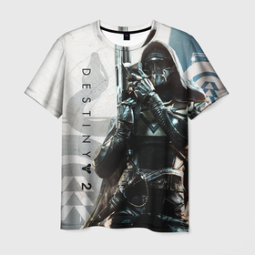 Мужская футболка 3D с принтом DESTINY, HUNTER в Курске, 100% полиэфир | прямой крой, круглый вырез горловины, длина до линии бедер | beyond light | destiny | destiny 2 | hunter | дестини | игры | охотник
