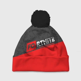 Шапка 3D c помпоном с принтом Fortnite в городе Новоалтайск, 100% полиэстер | универсальный размер, печать по всей поверхности изделия | fortnite | game | абстракция | игра | текстура | фортнайт