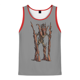 Мужская майка 3D с принтом Магическое дерево в Курске, 100% полиэстер | круглая горловина, приталенный силуэт, длина до линии бедра. Пройма и горловина окантованы тонкой бейкой | branch | magic | monster | tree | великан | ветки | дерево | кора | стоит