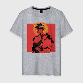 Мужская футболка хлопок с принтом Hades в Тюмени, 100% хлопок | прямой крой, круглый вырез горловины, длина до линии бедер, слегка спущенное плечо. | game | games | hades | аид | арт | загрей | хадес | хадэс