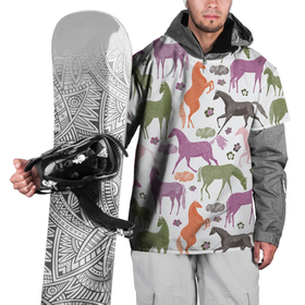 Накидка на куртку 3D с принтом лошадки в Екатеринбурге, 100% полиэстер |  | horse | horseshoe | акварель | головалошади | грива | жеребец | животные | конь | лошадь | лошадьскрыльями | подкова | природа | рисуноккрасками
