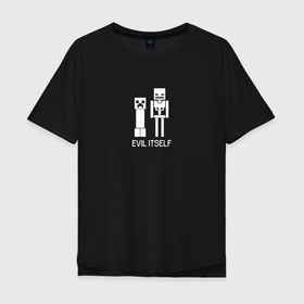 Мужская футболка хлопок Oversize с принтом Minecraft | Майнкрафт в Петрозаводске, 100% хлопок | свободный крой, круглый ворот, “спинка” длиннее передней части | creeper | game | minecraft | герой | зомби | игра | крипер | майнкрафт | монстр | персонаж | скелет
