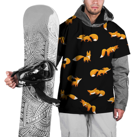 Накидка на куртку 3D с принтом Лисы в Тюмени, 100% полиэстер |  | fox | животные | звери | лиса | лисичка | лисы | фокс