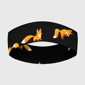Повязка на голову 3D с принтом Лисы в Новосибирске,  |  | fox | животные | звери | лиса | лисичка | лисы | фокс