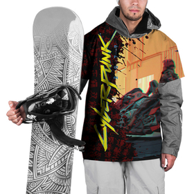 Накидка на куртку 3D с принтом Киберпанк в Тюмени, 100% полиэстер |  | 2077 | cyberpunk | cyberpunk 2077 | джони | джонни сильверхенд | кибер панк | киберпанк | киберпанк 2077 | сильверхенд