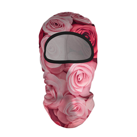 Балаклава 3D с принтом Розовые Розы , 100% полиэстер, ткань с особыми свойствами — Activecool | плотность 150–180 г/м2; хорошо тянется, но при этом сохраняет форму. Закрывает шею, вокруг отверстия для глаз кайма. Единый размер | pink | rose | день святого валентина | красивый | любовь | прекрасный | роза | цветок | цветы