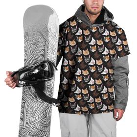 Накидка на куртку 3D с принтом Много котов в Курске, 100% полиэстер |  | cat. кошаки | домашние животные | животные | звери | кат | кот | коты | кошак | кошечка | кошки | милый кот | морды | уши | ушки