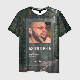 Мужская футболка 3D с принтом Camry 3.5  Spotify - QR в Тюмени, 100% полиэфир | прямой крой, круглый вырез горловины, длина до линии бедер | 3.5 | camry | love | qr | rofl | spotify | toyota | камри | любовь | мама | прикол | спотифай | тойота | юмор