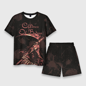 Мужской костюм с шортами 3D с принтом Children of Bodom | Reaper в Тюмени,  |  | children of bodom | дети озера бодом | дэт метал | жнец | коса | череп
